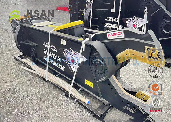 Teyun Tycs450rt Гидравлическая стрижка Прочная экскаваторная металлическая стрижка для резки и восстановления металлолома на объектах промышленного сноса