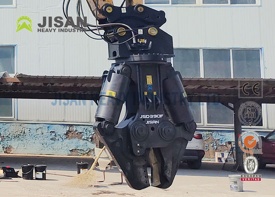 Металлические ножницы для экскаватора JISAN с гидравлическим роторным двигателем 360 градусов, высокой мощностью и долговечностью