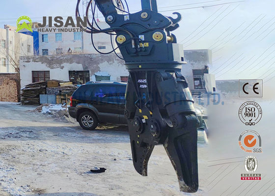 Металлические ножницы для экскаватора JISAN с гидравлическим роторным двигателем 360 градусов, высокой мощностью и долговечностью