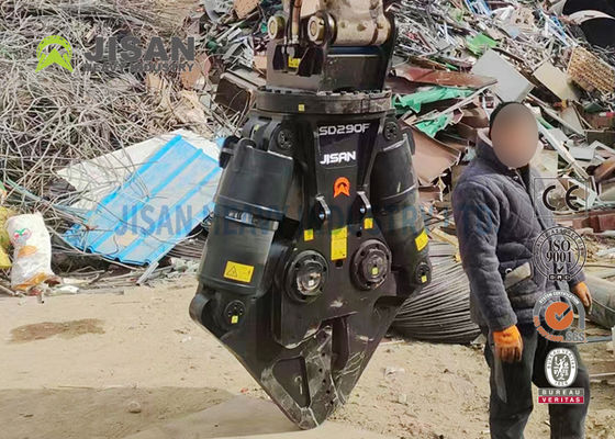 Металлические ножницы для экскаватора JISAN с гидравлическим роторным двигателем 360 градусов, высокой мощностью и долговечностью